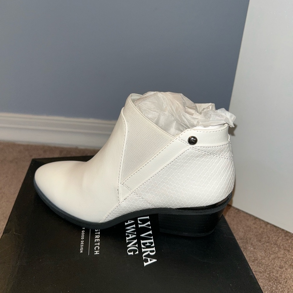 White Ankle Boots by Simply Vera